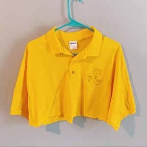 Post yellow crop top